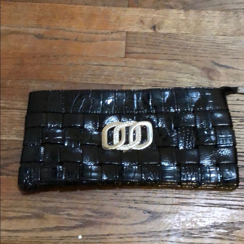 Boutique Faux Leather Clutch NWOT